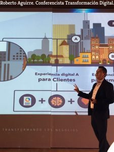 Roberto Aguirre Guardia conferencista y experto en transformación digital, explica este proceso digital de cambio que deben tener las empresas para lograr sus metas