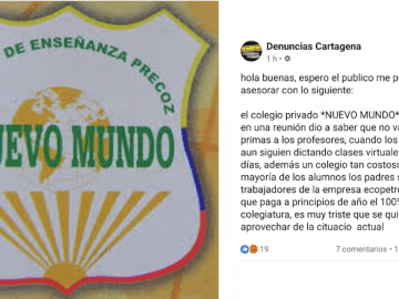 Contra Denuncia Centro de Ensenanza Precoz Nuevo Mundo a Pagina no oficial de DenunciasCTG 1