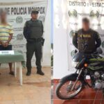 Policía recupera dos motos robadas en Bolívar y captura a conductores por receptación.