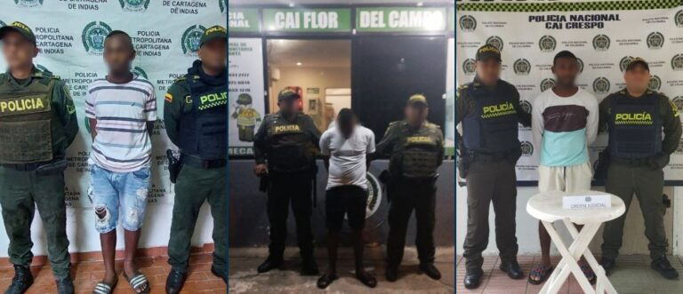 Tres Capturados por Secuestro, Homicidio y Hurto en Cartagena