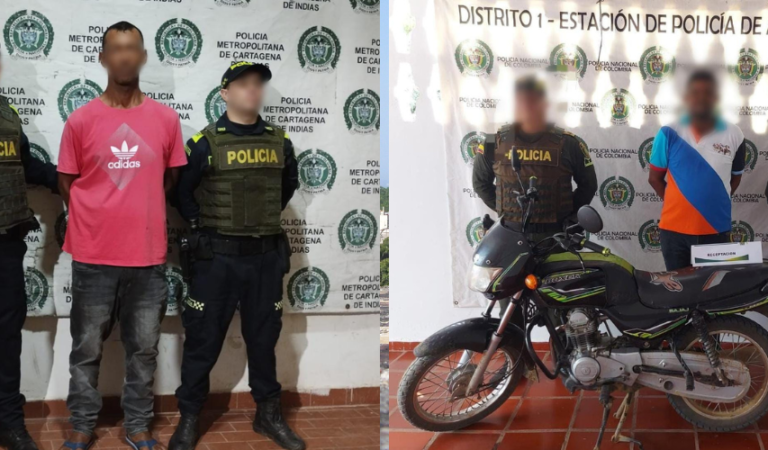 Operativos contra delitos: Dos capturados por concierto para delinquir en Cartagena