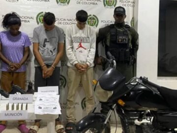 Aprehendidos con armas y material extorsivo