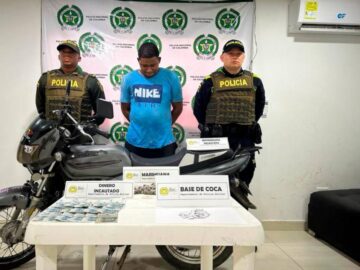 Detienen a mototaxista con drogas en Malagana
