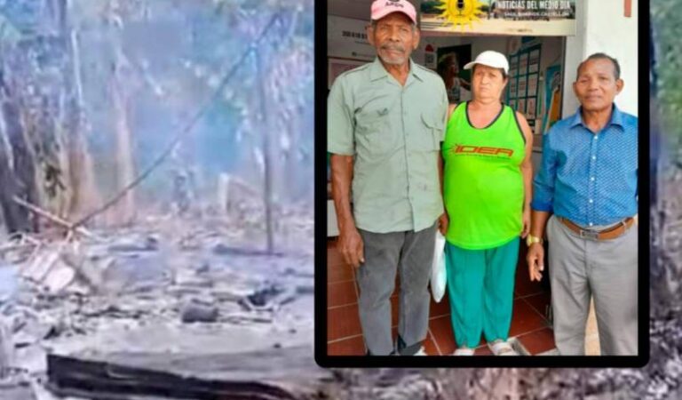 Dos abuelitos quedan en la calle tras incendio en Turbaco: se solicita colaboración