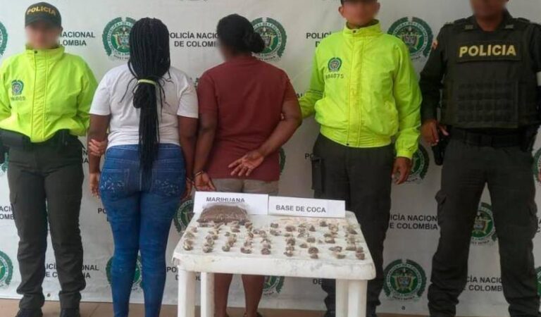 Dos mujeres son enviadas a la cárcel por vender drogas por valor de $50 millones en Olaya Herrera.