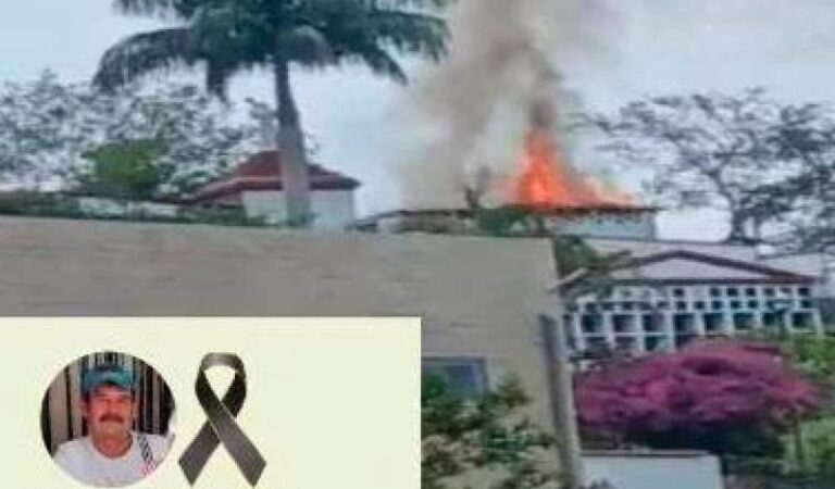 Fallece sepulturero de 62 años en un incendio en cementerio, murió calcinado