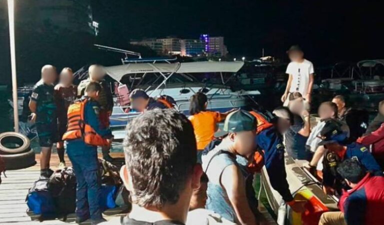 La Armada salvó a 19 migrantes que se dirigían a Centroamérica desde San Andrés