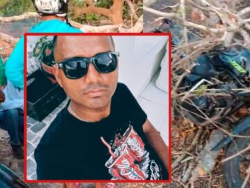 Tragico accidente en Bayunca Arbol cae sobre motociclista causando su
