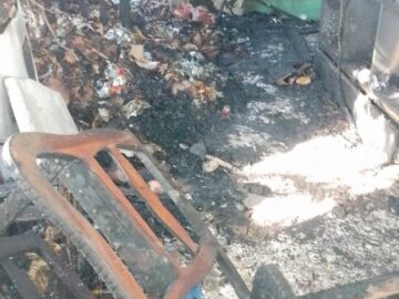Tres ninos quedaron sin hogar tras incendio en Turbaco que