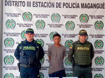 Un joven de 23 anos fue capturado en Magangue con
