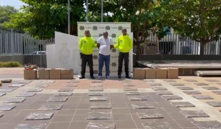 “Capturan a “Palenque” con 50 kg de marihuana en Cartagena”