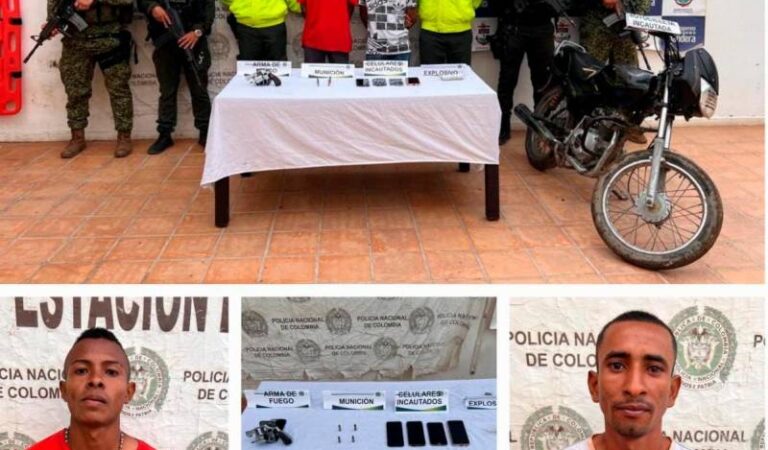 Así fueron capturados 2 presuntos sicarios del Clan del Golfo en Bolívar