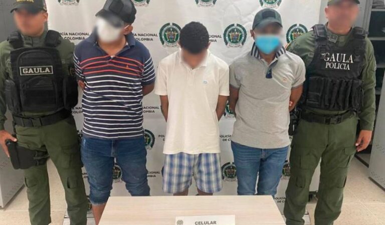 Capturan a una banda que se dedicaba a extorsionar a comerciantes en Cartagena.