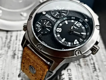 Diesel Three hours 1034 Negro Marron Plateado