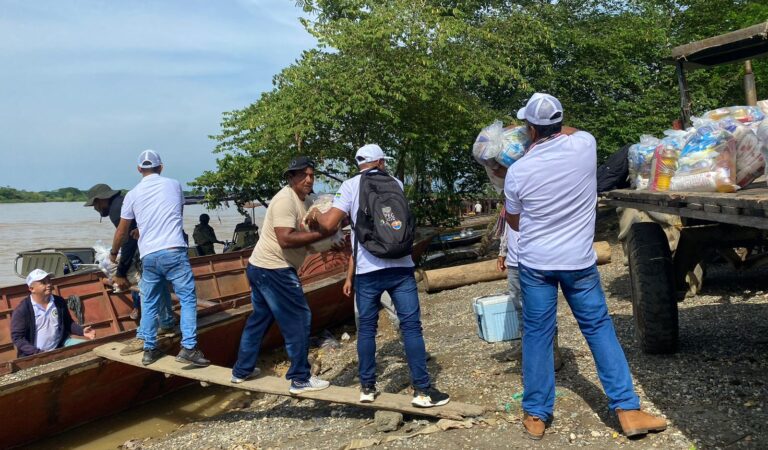 La asistencia humanitaria llega a San Jacinto del Cauca, en el sur de Bolívar