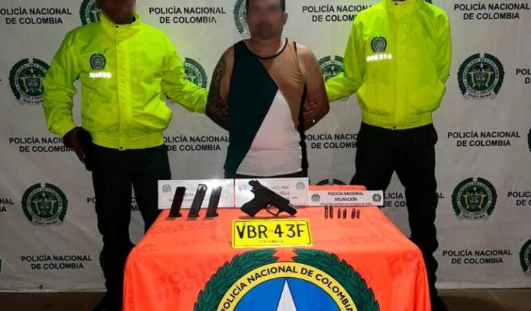 Operativo policial en El Bosque: Detenido el ‘Paisa’ en posesión de arma de fuego y municiones