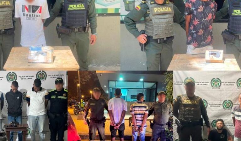 Operativo policial resulta en captura de 19 hombres por actos de sicariato en Cartagena