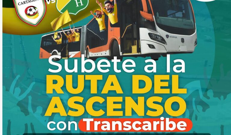 Transcaribe Anuncia Ruta Especial en Apoyo a Real Cartagena