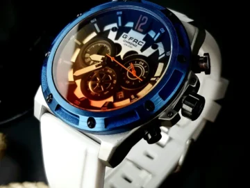 G Force Cronografos H3907W Blanco y Azul