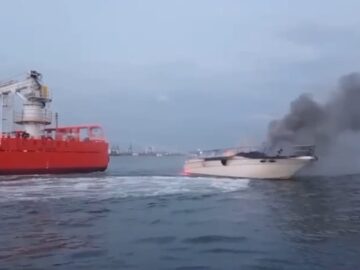 El yate de bandera norteamericana fue incinerado en Punta Arena