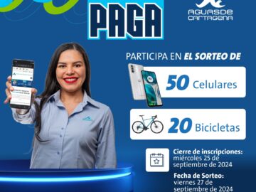 Nuevo sorteo de premios para clientes al corriente con Agua