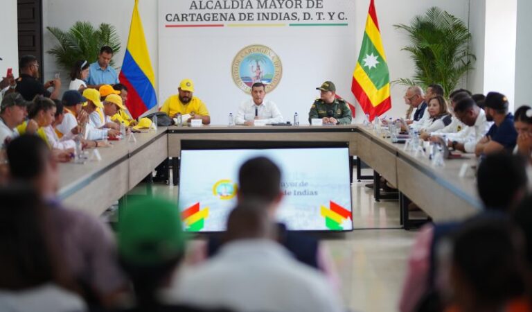 Concertación entre Alcaldía de Cartagena y taxistas tras el paro nacional