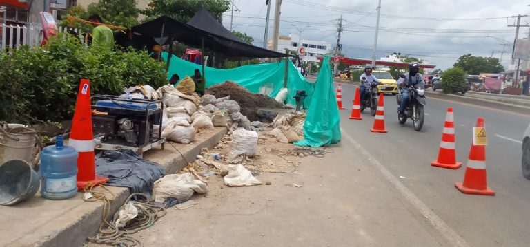 Protesta en El Pozón por instalación de líneas de alta tensión en espacio público