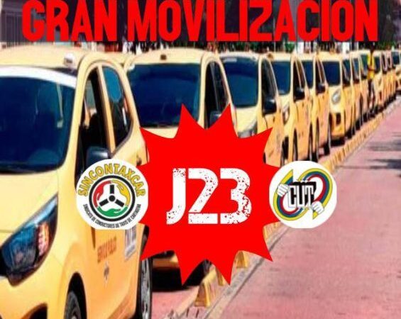 Marcha de Taxistas tendrá 7 puntos de concentración en Cartagena