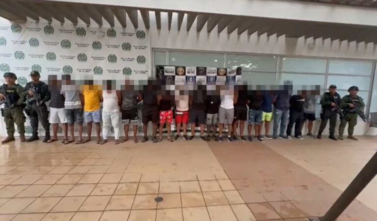 17 miembros del Clan del Golfo son capturados en Cartagena en operativos contra el multicrimen