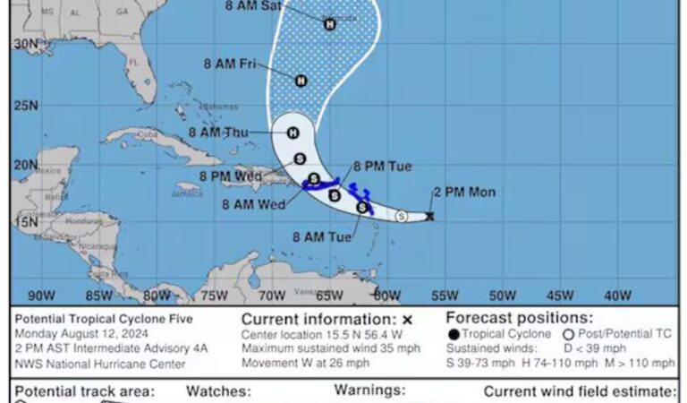 Cartagena en alerta ante posibles efectos de la tormenta Ernesto