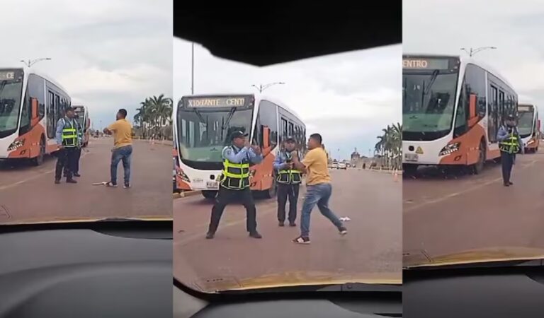 Video muestra enfrentamiento entre agente del DATT y taxista en Cartagena; DATT se pronuncia