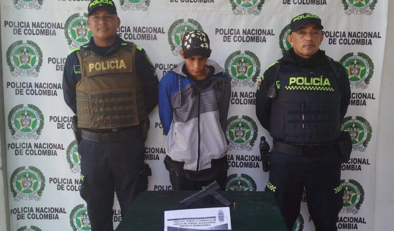 Capturan a “Trifogón” en Magangué por porte ilegal de arma de fuego artesanal