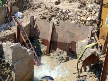 Avance reportado en la reparacion de la red de conduccion