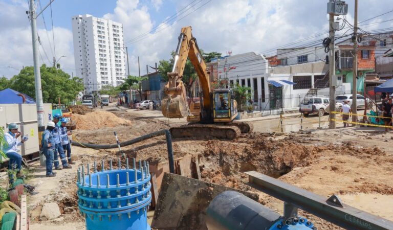 Trabajos de mejoramiento en el sistema de acueducto de Cartagena se desarrollan con normalidad