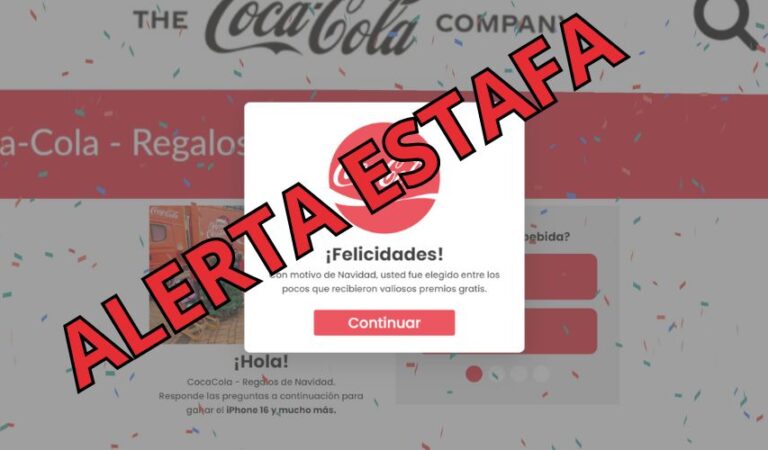 Campaña Maliciosa Usa el Nombre de Coca-Cola para Robar Datos Personales