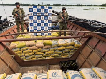 La Armada de Colombia inmovilizo mas de 100 toneladas de