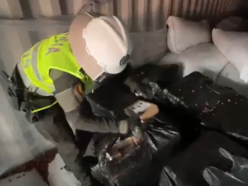 500 kilos de cocaina encontrados en envio de cacao en