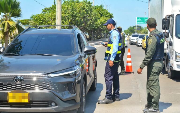 Balance de operativos viales en sectores de Cartagena comparacion de