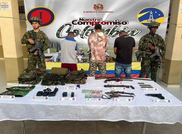 Incautan armamento en operativos del Ejército en el sur de Bolívar