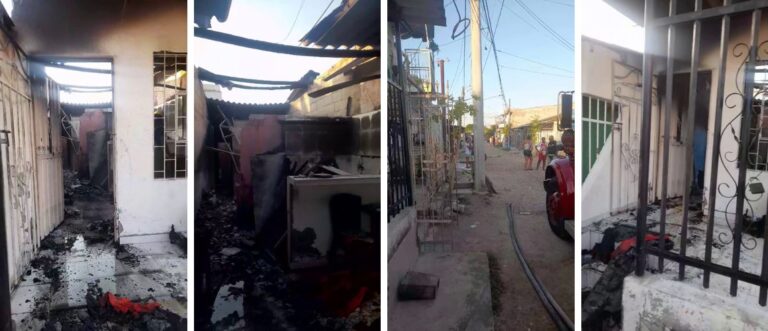 Incendio en Cartagena arrasa con hogar en el Pozón: una familia lo pierde todo