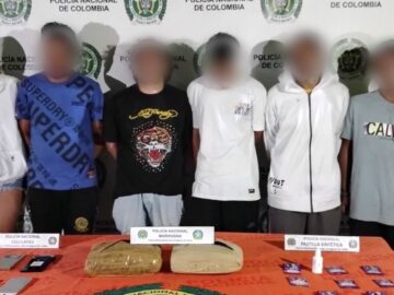 Seis personas oriundas de Medellin fueron capturadas con mas de