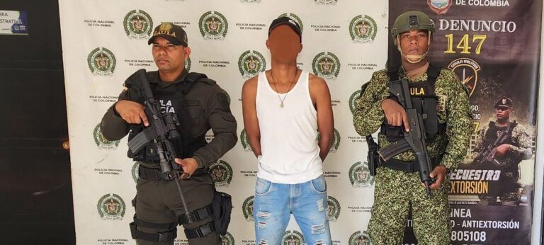 Capturado por extorsion en Mahates Bolivar alias Carne Falla