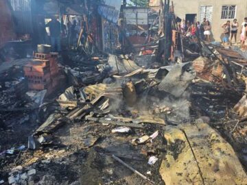 Incendio en sector del barrio Olaya Herrera en Cartagena deja