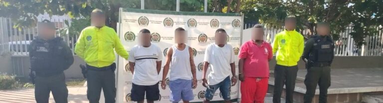 Cuatro miembros de Los Pirulos capturados por robo de joyas