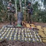 Minas antipersonas incautadas por el Ejercito en Santa Rosa sur.webp