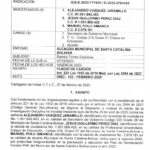 Pliego de cargos disciplinarios al exalcalde de Santa Catalina Manuel