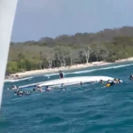 Turistas a bordo de la embarcacion Nevegamus naufragan en zona