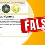 Alerta de la Unidad de Victimas sobre circulacion de formulario
