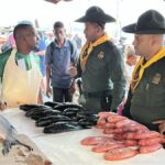 Controles policiales en el sector de pescados del Mercado de