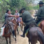 La Policia montada en Bolivar garantizo la seguridad durante la